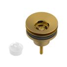 Válvula para Lavatório 7/8" Universal com Tampa Plástica Dourado/Gold Matte Roca