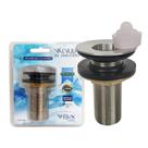 Válvula para Lavatório de INOX Premium ⁷₈ de polegada da Flvx Hidro com Tampa de Silicone VL78INS