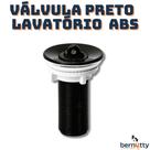 Válvula Para Lavatório S/ Ladrão Abs Preta