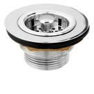 Valvula para pia cozinha americana 3.1/2 metal cromado