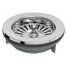 Válvula Pia Americana 4.1-2x1.1-2 Cromada - Plástico E Aço Inox Aisi 304