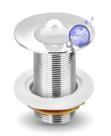 Válvula Pia Banheiro Lavatório Escoamento 7/8" S/Ladrão Metal Cor:Cromado CasaGrande Mundial Válvula Pia Banheiro Lavatório Escoamento 7/8" S/Ladrão Metal Cor:Cromado CasaGrande Mundial