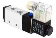 Valvula pneumatica modelo 4v210-08 5/2 220v 1/4 simples solenoide retorno mola saída 1/8
