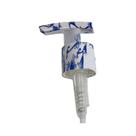 Válvula Pump Reto - Floral Branco e Azul - 1 unidade - Rizzo