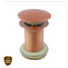 Valvula Ralo 7/8 Click Up Inteligente Em Metal Inox Rose Para Banheiro Pia Cuba Cód. 7723
