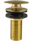 Válvula Ralo Click Dourado Gold Pia Lavatório Cuba Metal