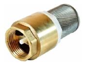Valvula retencao poco roscavel inox c/ filtro crivo 3/4'' - HIGIBAN