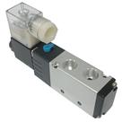 Válvula Solenoide 5/2 Vias Simples Rosca 1/4 Bobina 24Vdc