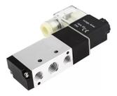 Válvula Solenoide/mola 5/2 Vias Rosca 1/4 Pneumática 220v