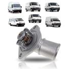 Válvula termostática com carcaça renault master fiat ducato citroen jumper peugeot boxer 1995 a 2009