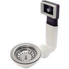 Válvula Tramontina 4 1/2" com Escape em Aço Inox Polido e Polipropileno para Pias e Cubas 94510033