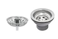 Válvula Tramontina Econômica para Pias Cubas e Tanques 3 1/2" sem Escape em Aço Inox e Polipropileno