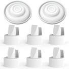 Válvulas de bomba de mama Papablic, 8 unidades, compatíveis com silicone