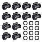 Válvulas de fechamento de mangueira de jardim de plástico Vtenyeo de 3/4" 12 PCS