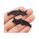 Vampire Bat Asas Pingente, DIY Liga Asas Diabo, Acessórios Jóias, Dia das Bruxas, 10pcs