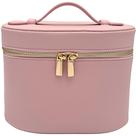 Vanity Case, bolsa de maquiagem JAZD com organizador removível, rosa