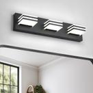 Vanity Light yumcrelect 34 cm 18 W, acrílico preto, moderno Vanity Light yumcrelect 34 cm 18 W, acrílico preto, moderno