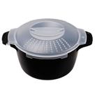 Vaporizador de microondas ReneeChef 750 ml 1 litro sem BPA
