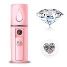 Vaporizador facial ZOMFOM Nano Mist Spray USB Recarregável Rosa
