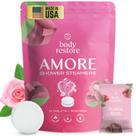 Vaporizadores de banho Body Restore Aromaterapy Floral Rose, pacote com 15