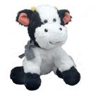 Vaquinha Pelúcia Sentada 29 Cm Alt Com Laço - Fizzy Toys