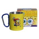 VAR Caneca Mosquetão 300ml Aço Inox Escolha seu Tema Tema:Homem-Aranha
