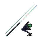 Vara de Pesca 1,68 m com Molinete 200 m Plusfish Verde