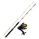 Vara de Pesca 1,83 M com Molinete 200 m Plusfish Amarelo