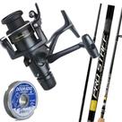 Vara De Pesca Molinete Staff 1,80mt Molinete Shimano Ix 4000 Cor:Preto