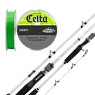 Vara De Pesca Para Carretilha Garbus 2,10m 80lb e Linha Celta Verde Alta Resistência