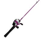 Vara de pesca Reel Combo Zebco 33 183 cm Fibra de Vidro Rosa