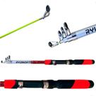 Vara De Pesca Telescópica 1,70m Para Molinete Ryumar Summer Fibra De Vidro Leve E Resistente Pesca Pesqueiro Pescaria Peixe Vara De Pesca Telescópica 1,70m Para Molinete Ryumar Summer Fibra De Vidro Leve E Resistente Pesca Pesqueiro Pescaria Peixe