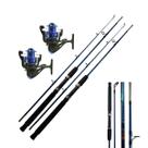 Vara Duas Partes Para Molinete Crocodile Fibra de Vidro Pesca 1,2m 2un + 2 Molinete GM4000 Vara Duas Partes Para Molinete Crocodile Fibra de Vidro Pesca 1,2m 2un + 2 Molinete GM4000