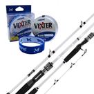 Vara Garbus Pro Carbono 80lbs Linha Vexter Fluorcarbono