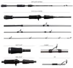 Vara lumis spirior xt 8.6 2,70m 30-60lbs p/ carretilha 2 partes