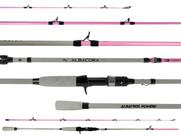 Vara Para Carretilha Albatroz Albacora Pink Grey 7'0" (2,10m) 20-50Lbs C2102 - 2 Partes