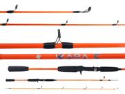 Vara Para Carretilha Albatroz Kara New (1,65m) 10-20lbs 1652 - 2 Partes - Várias Cores