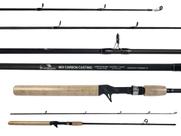 Vara Para Carretilha Alto Mar Pesca Mix Carbon 5'0" (1,50m) 10-25Lbs HY-CORKQB-1.5 - 2 Partes Vara Para Carretilha Alto Mar Pesca Mix Carbon 5'0" (1,50m) 10-25Lbs HY-CORKQB-1.5 - 2 Partes