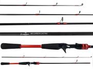 Vara Para Carretilha Alto Mar Pesca Mix Carbon 5'3" (1,60m) 8-15Lbs YLQ-HYB1.6 - 2 Partes