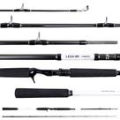 Vara Para Carretilha Daiwa Lexa 8'0" (2,44m) 20-50Lb LX-802HFB-BR - 2 Partes