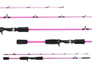 Vara Para Carretilha Maruri Selenium Princesa 6'0" (1,83m) 10-20lb SL-PR-C602M Rosa - 2 Partes