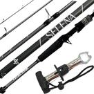 Vara Pesca Carretilha 1,80mt 14lb Grafite Tubular + Alicate