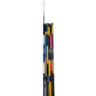 Vara telescopica cmik 60% carbono 3,00m cores sortida cod:.65