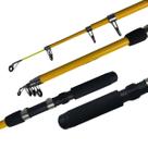 Vara Telescópica Molinete JP Pampoo - 1,65m - Amarelo
