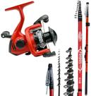 Vara Telescópica Ultra Light Molinete Drag 3kg Kit Tribus
