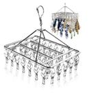Varal 20 Prendedores Roupa Bebe Calcinha Cueca Dobrável Inox