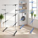 Varal Aço Inox Dobrável Vertical - Prateado - Mobilidade Tot