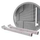 Varal Articulado Slim c/ 5 Cordas Branco.