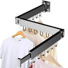 Varal Cabideiro Roupa Dobrável Retrátil Articulado 35-125cm