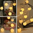 Varal Cordão De Lâmpadas 20 Leds Bolinhas Branco-morno Para Natal Decoração batizado - 804